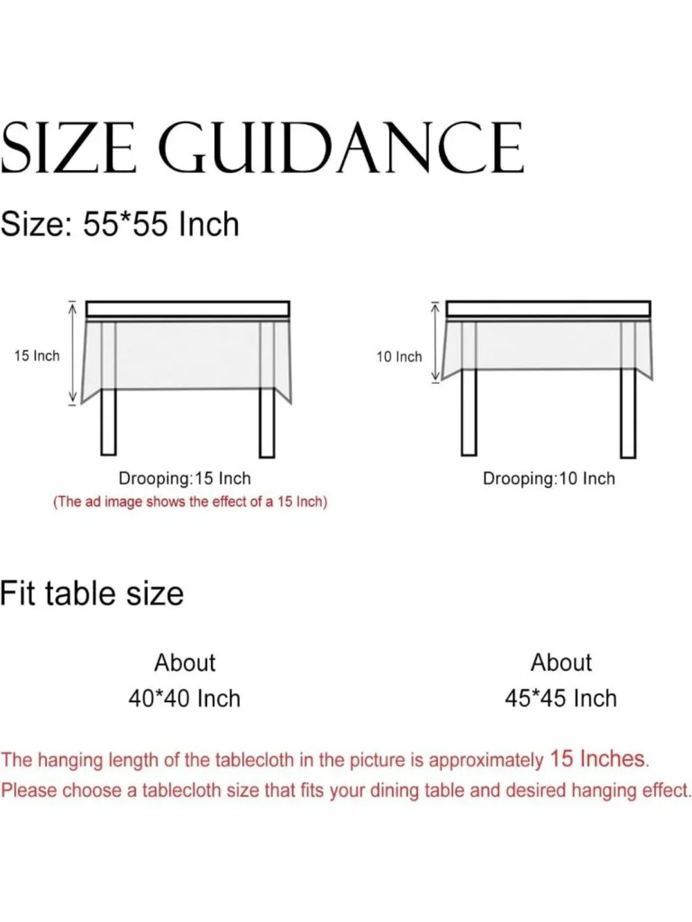 Linen Small Square Tablecloth 55
